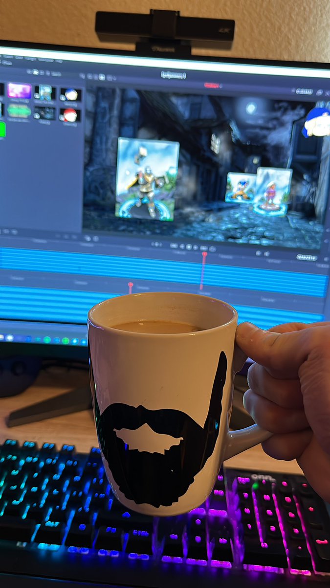 GameQuest253's tweet photo. A nice cup of coffee to finish editing this video, Spelljammers Episode 1 will be up tomorrow, sorry for the delay https://t.co/sLcQkmG2JL