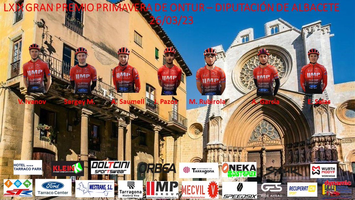 Vamos con la tercera prueba de #copaespañaelitesub23 con el LXIX Gran Premio Primavera de 
Ontur - Diputación de Albacete.
Los corredores convocados son los siguientes: