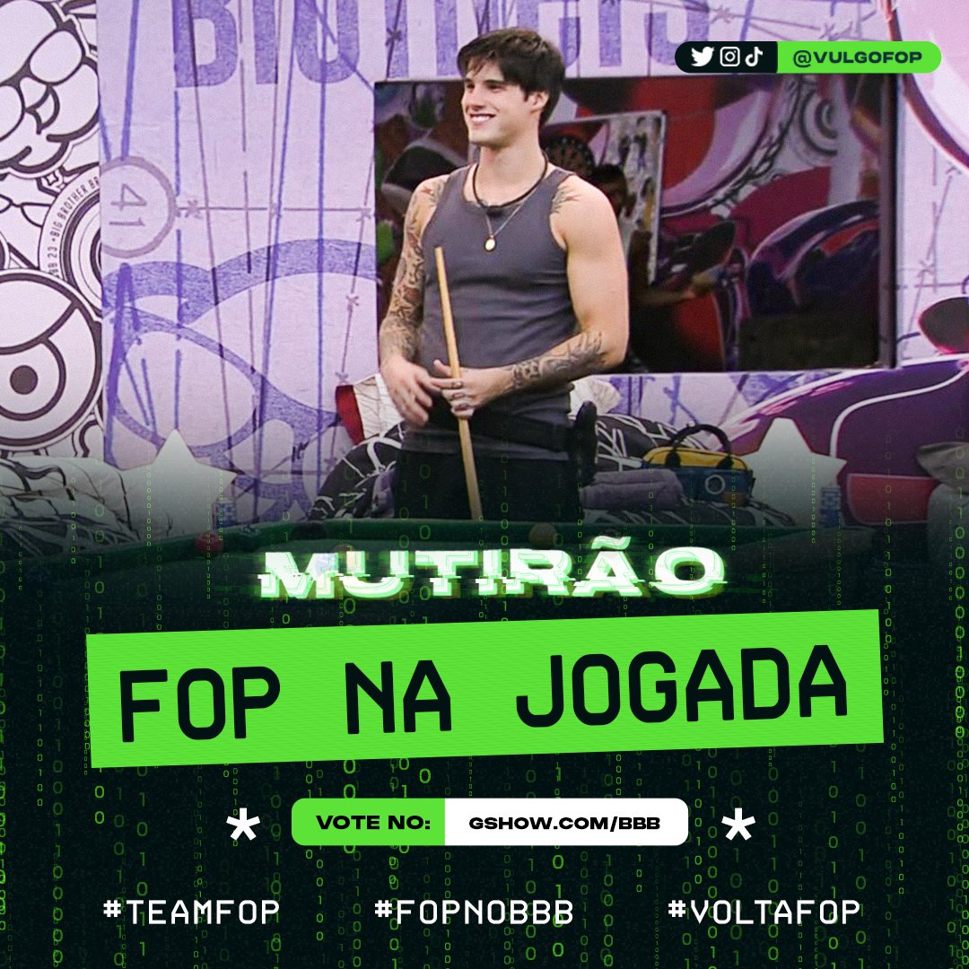 vulgofop's tweet photo. 🐈⬛ MUTIRÃO FOP NA JOGADA INICIADO 🐈⬛
#VOLTAFOP #BBB23
🖤 A cada 20 votos, responda esse tweet com um emoji.
⏰ Mutirão encerra às 22h
🎯 META: 2 mil respostas
⚠️ O voto é pra voltar pra casa então: VOTE NO FOP
Link: https://t.co/32sRwfZac9 https://t.co/TFhtFBbE0t