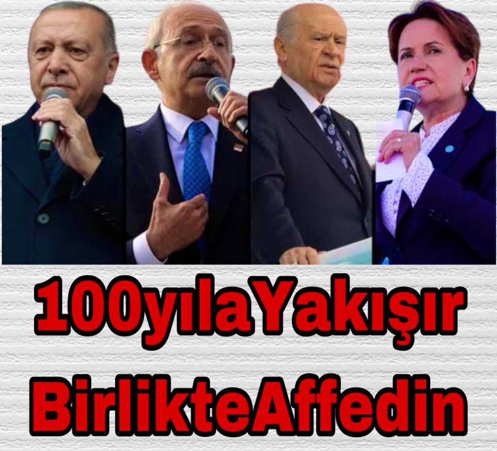 Seçim öncesi 10 milyon mahkum ailesi çözüm bekliyor. Seçim sonucunu mahkum oyları belirleyecek. 
<a href="/bybekirbozdag/">Bekir  Bozdağ</a>

<a href="/RTErdogan/">Recep Tayyip Erdoğan</a> 
<a href="/dbdevletbahceli/">Devlet Bahçeli</a> 
<a href="/kilicdarogluk/">Kemal Kılıçdaroğlu</a> 
<a href="/meral_aksener/">Meral Akşener</a>  
<a href="/Ahmet_Davutoglu/">Ahmet Davutoğlu</a> 
<a href="/DpGultekinUysal/">Gültekin Uysal</a> 
<a href="/alibabacan/">Ali Babacan</a> 
<a href="/T_Karamollaoglu/">Temel Karamollaoğlu</a> 

MilyonlarcaOy GenelAffa