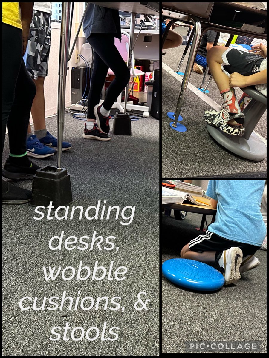 DrSandersESE's tweet photo. Things I’ve seen in classrooms at @SchoolWilkinson and @ThunderboltElem the past 2 days: student collaboration, positive behavioral supports, co-teaching, UDL, flexible seating, students tracking data &amp; goals, amazing lessons, wonderful student engagement! #OneTeamOneGoalOneClay https://t.co/08KMJ29KRo