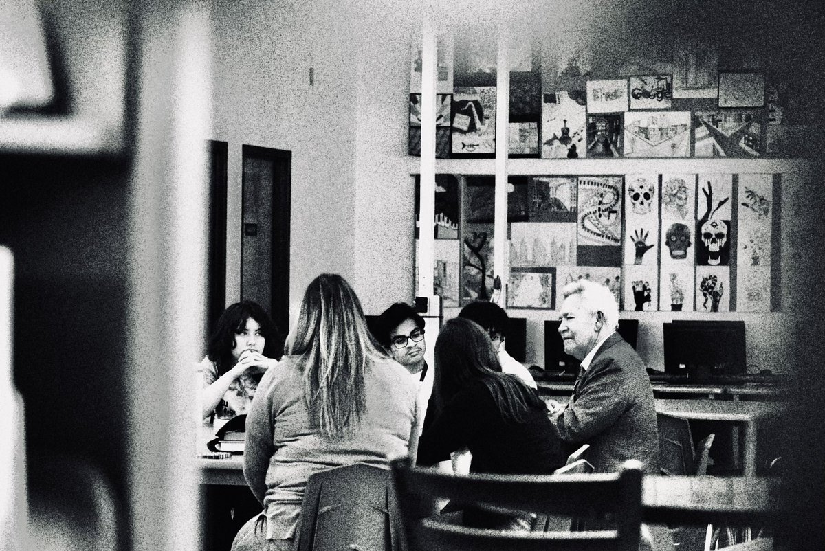 What a joy &amp; honor to meet such a funny, sweet soul, <a href="/BenjaminASaenz/">Benjamin Alire Sáenz</a>. Thank you taking the time to speak with our book club. Though we loved  ‘Aristotle and Dante Discover the Secrets of the Universe,’ after meeting you, we love it even more! Truly unforgettable  experience. ❤️