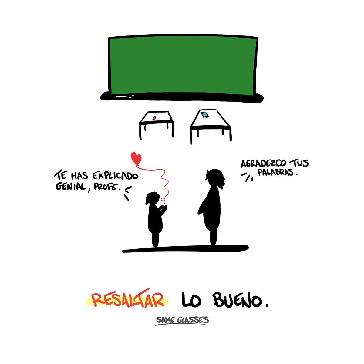 sameglasses_'s tweet photo. RESALTAR LO BUENO.

~SAME GLASSES~

#cosasbuenas #momentos #refuerzopositivo #positivismo #decir #verdades #cualidades #alegrías #psicología #saludmental #art #dibujodigital #ilustración #illustrator #SAMEGLASSES https://t.co/RsjhnJ03Jc