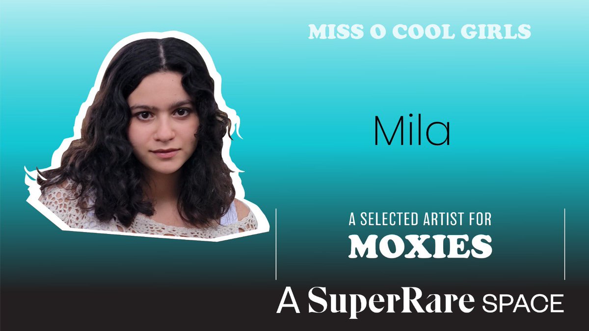I’m excited to share that my art has been selected to be showcased in the @MissOCoolGirls Moxies <a href="/SuperRare/">SuperRare</a> Spaces Gallery! #superrarespace

My work will be up for sale w other talented young artists that embody what it means to be a Moxie! Check it out:
superrare.com/spaces/moxies/