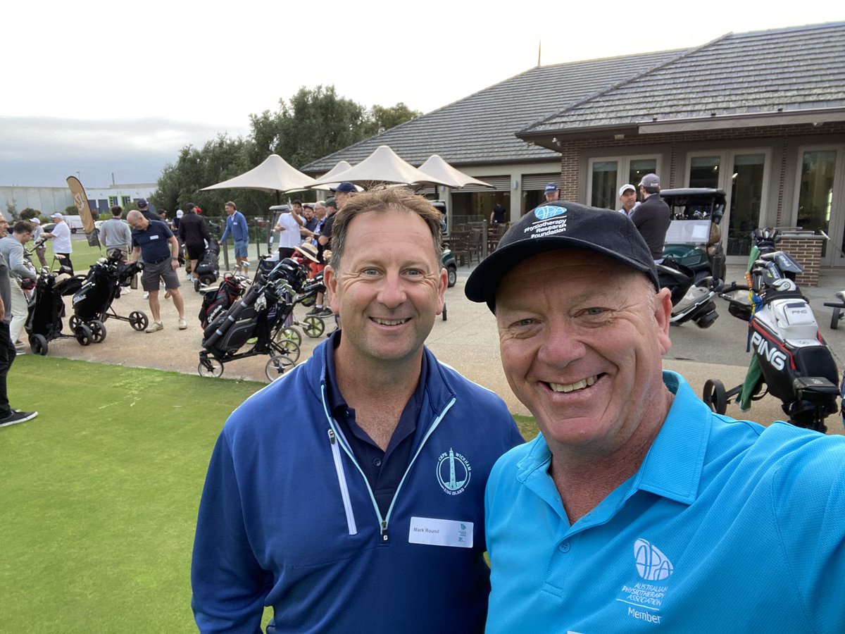 Great start to the Physiotherapy Research Fund Golf Day at @springvalleygolfclub with <a href="/MarkRound19/">Mark Round</a> #physio <a href="/apaphysio/">Australian Physiotherapy Association</a>