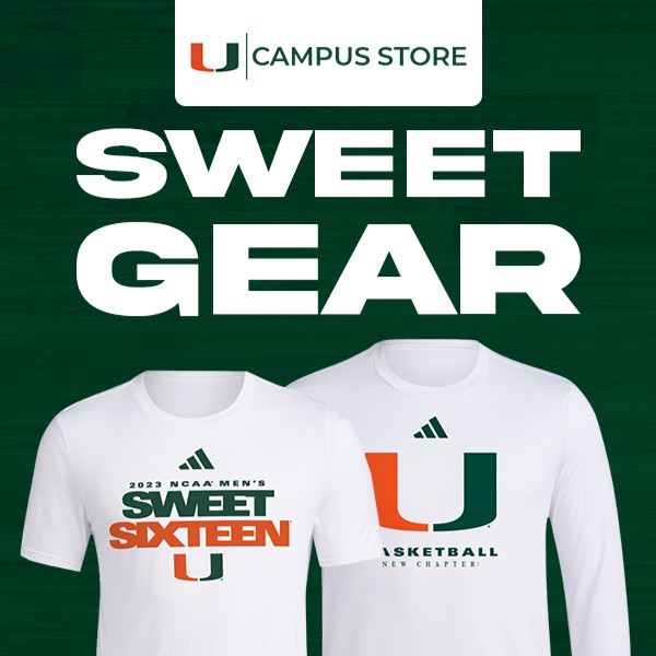 Sweet dreams are made of these... make sure to get your Sweet Sixteen gear before tipoff at the Campus Store located in the Whitten University Center. Hours and online orders: bkstr.com/miamistore