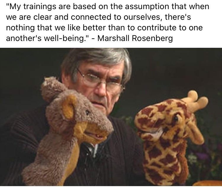 #NVC
Marshall Rosenberg was the founder of NonViolentCommunication and a very empathic and successful mediator.