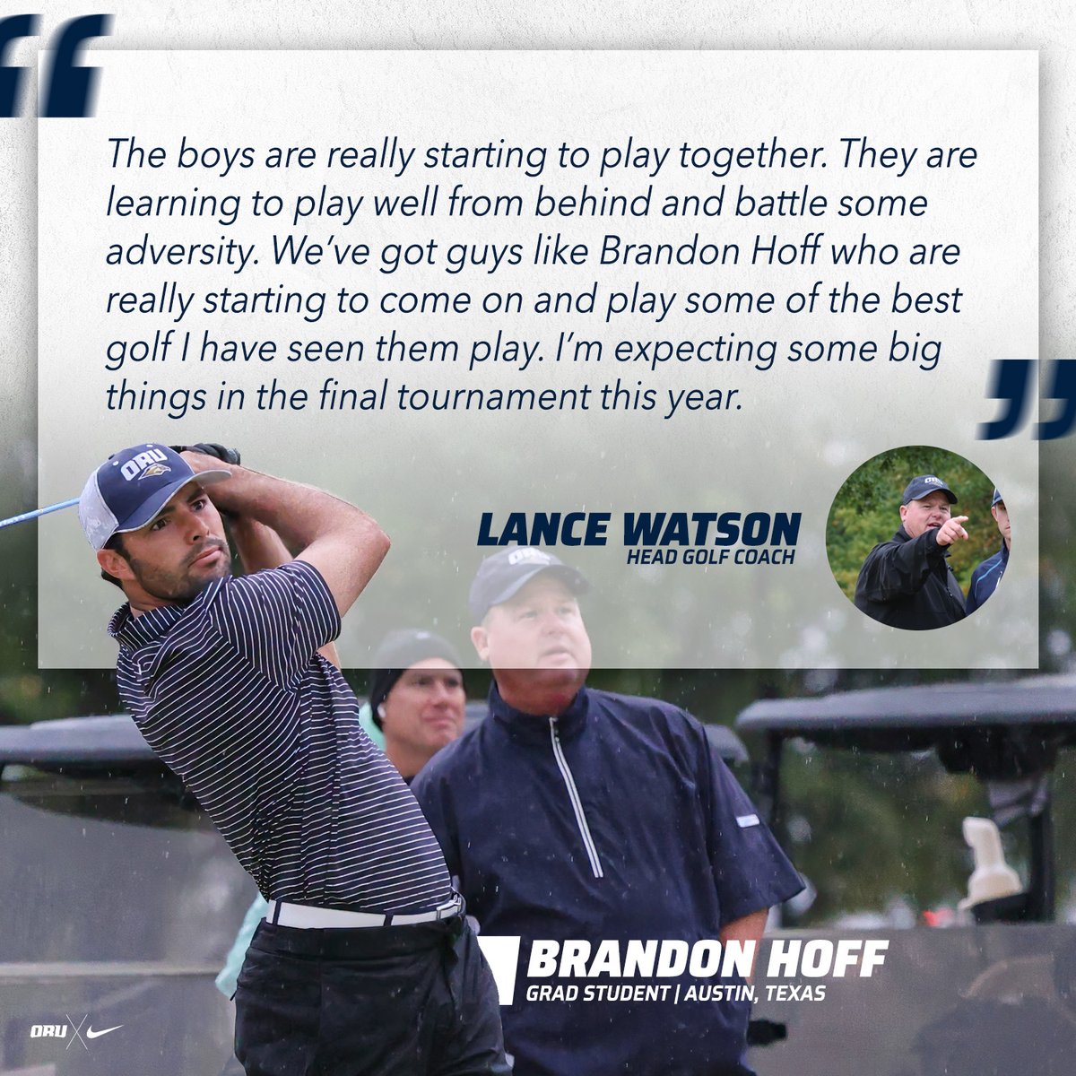 ORUAthletics's tweet photo. Exciting things going on with ORU Men's Golf! 
#GoldenStandard | #ORUGolf https://t.co/cu3qyS2Cyp