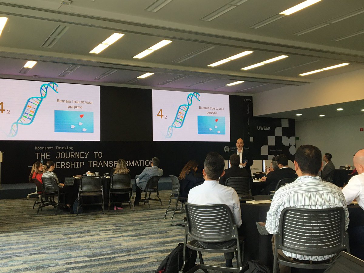 AlbertoMunoz's tweet photo. “Remain true to your purpose” @ivanbofarull at #EGADEUWeek @egade @TecdeMonterrey https://t.co/IuMC5mGQvf
