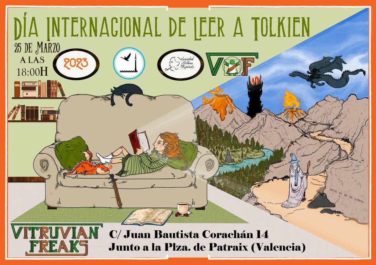 Este sábado pasaros a conocer a est@s fantástic@s Hobbits!
<a href="/Edhellond/">Smial de Edhellond</a> <a href="/SociedadTolkien/">Sociedad Tolkien CR</a> <a href="/SocTolkien/">S.Tolkien Española</a> #Tolkien #ElSenorDeLosAnillos #Patraix #patraixmola #VALENCIA #valenciafriki