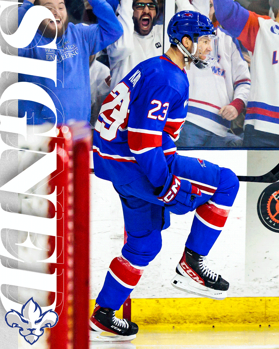 RiverHawkHockey's tweet photo. No. 23 is heading to Trois-Rivières! ✈️

Congratulations to alternate captain Zach Kaiser on signing a one-year deal with the @Lions3r!

🔗: https://t.co/QqJ2g6uYuE

#UnitedInBlue | #HockeyEast https://t.co/fpXJ3OAXuz