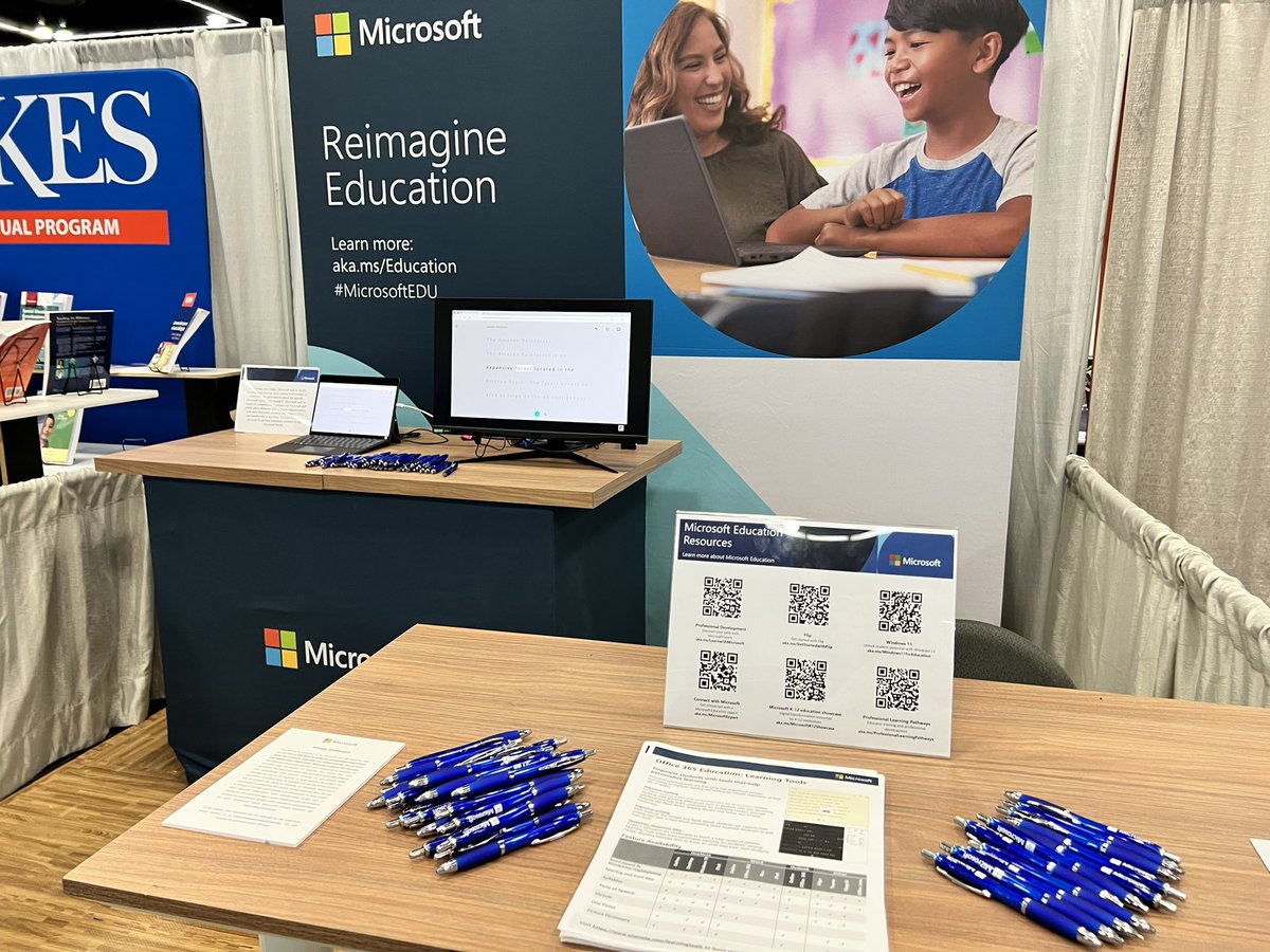 #TESOL2023 stop by booth #341 to learn about #MicrosoftEDU tools for #ESL #ESOl. #accesibility #literacy #learningenglish