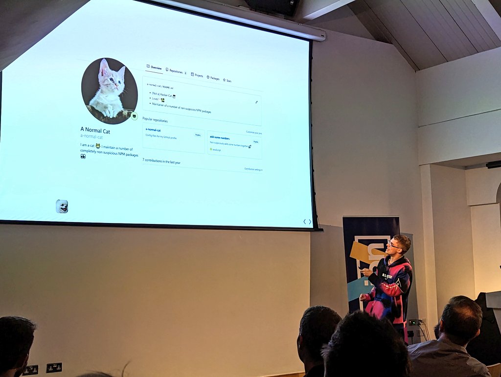 thefusion_hub's tweet image. Curious about how bad actors (even cute cats and dogs) can sneak into dependency supply chains?
Ryan Lee is digging into "who let the cat out of the bag?"