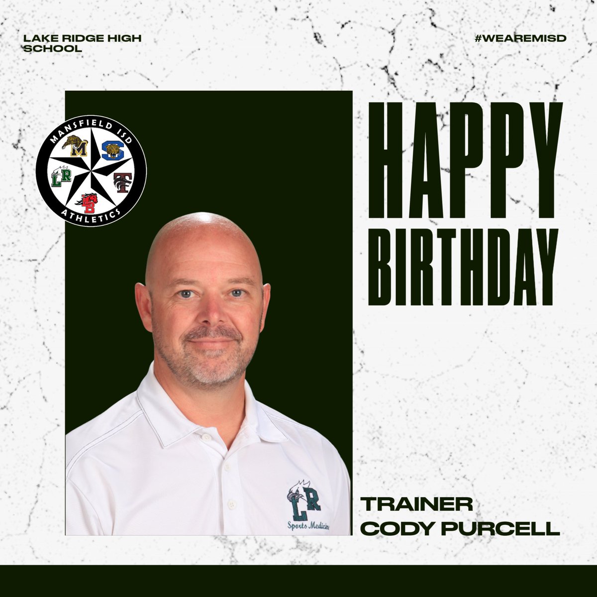 MISDathletics's tweet photo. Happy Birthday to TWO TERRIFIC TRAINERS, Kassey Newton and Cody Purcell!  Have a wonderful day. https://t.co/bWOniXmqdq