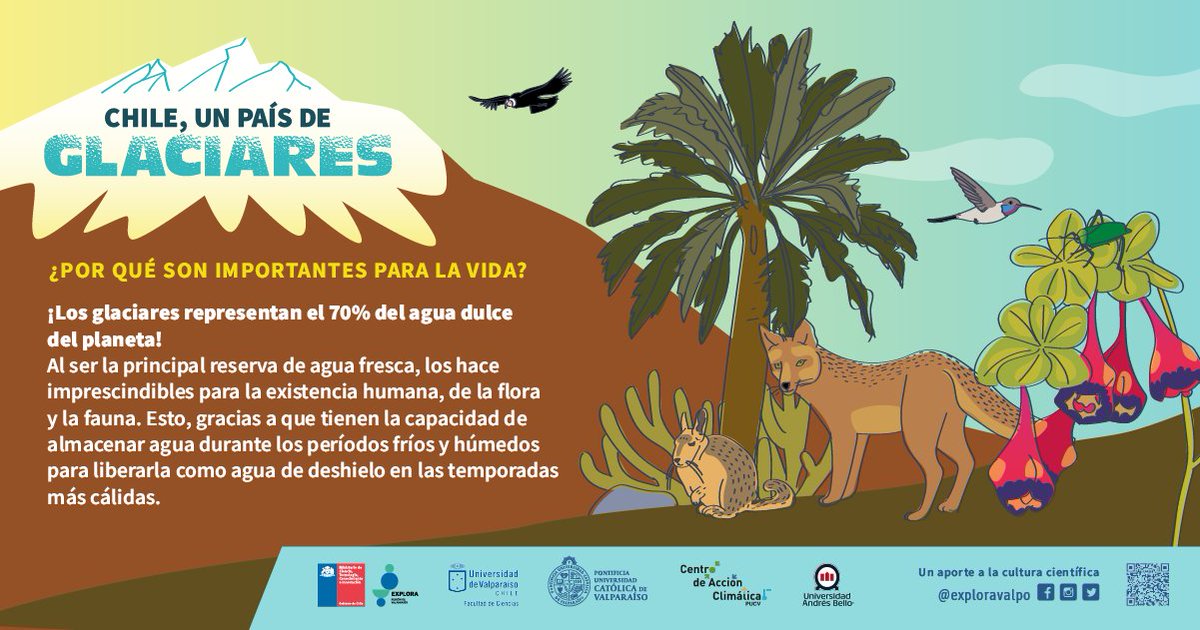 exploravalpo 🚎 (@exploravalpo) on Twitter photo #ChilePaísDeGlaciares pero ¿Por qué se dicen que son fundamentales para la vida? 👇👀👇 #CulturaCientífica #ChilePaísDeGlaciares pero ¿Por qué se dicen que son fundamentales para la vida? 👇👀👇 #CulturaCientífica