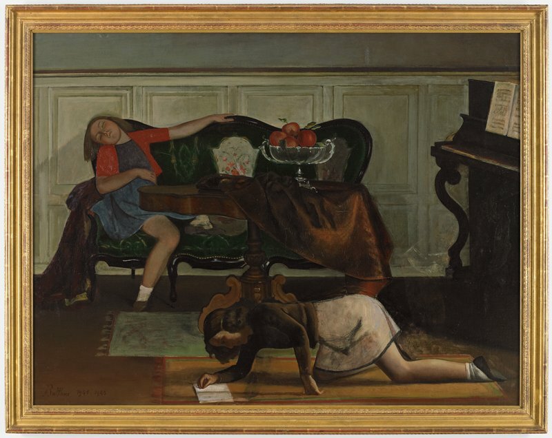 Balthus, The Living Room, 1941–1943 #minneapolisinstituteofart #artsmia collections.artsmia.org/art/1627/