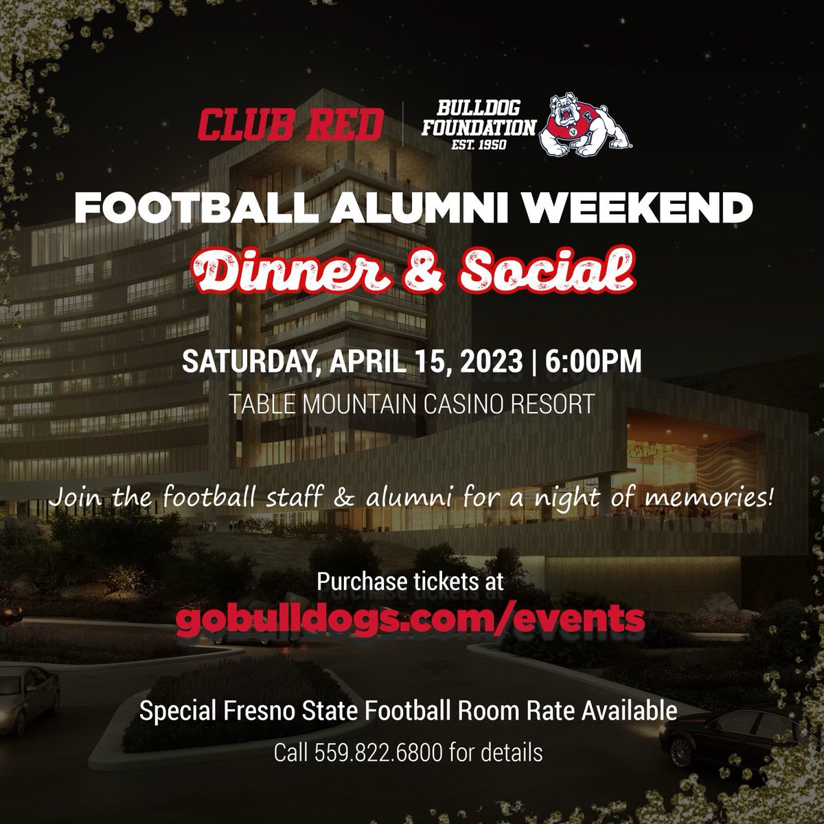 Bulldog football alum, it’s time to unite! See ya there! Bulldog born, Bulldog bred, gonna be a Bulldog til the day I’m dead! GoBulldogs.com/events