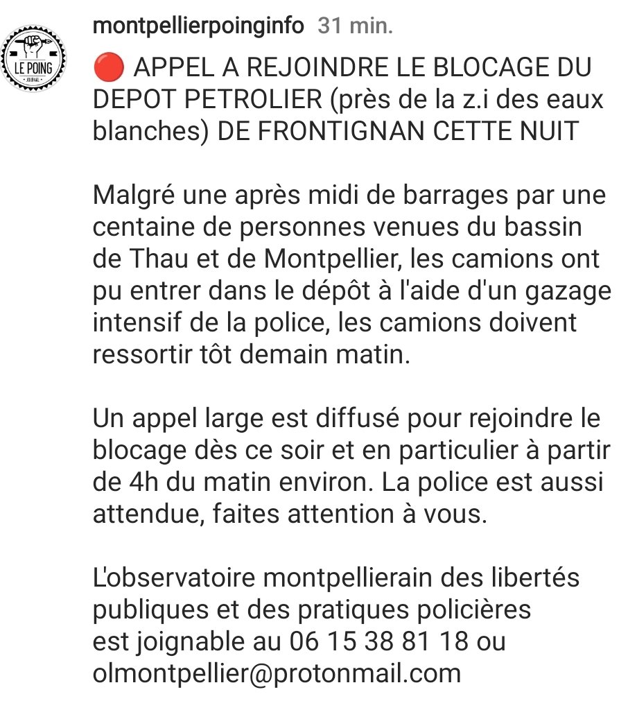 Le Poing - Montpellier tweet media