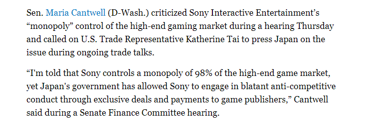 El Senado de Estados Unidos sospecha de la exclusividad de Final Fantasy XVI en PlayStation por competencia desleal