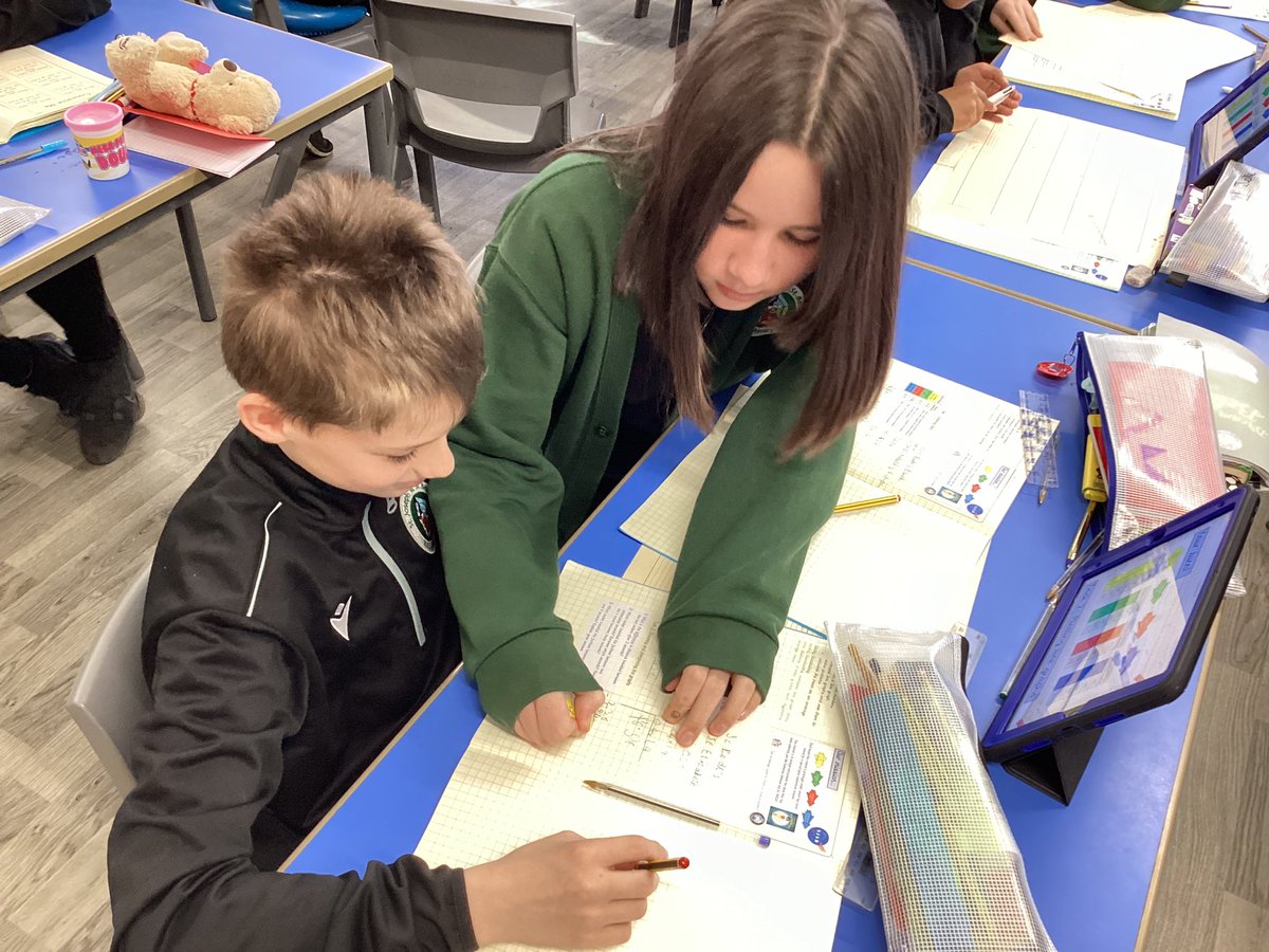 Watching the children of Class 11 partake in World Maths Day activities, it was brilliant to witness co-operative learning in action. Children working  to their strengths, quality discussion taking place and everyone thinking hard! @WorldEduGames #sjsbmaths ➕✖️➗🟰