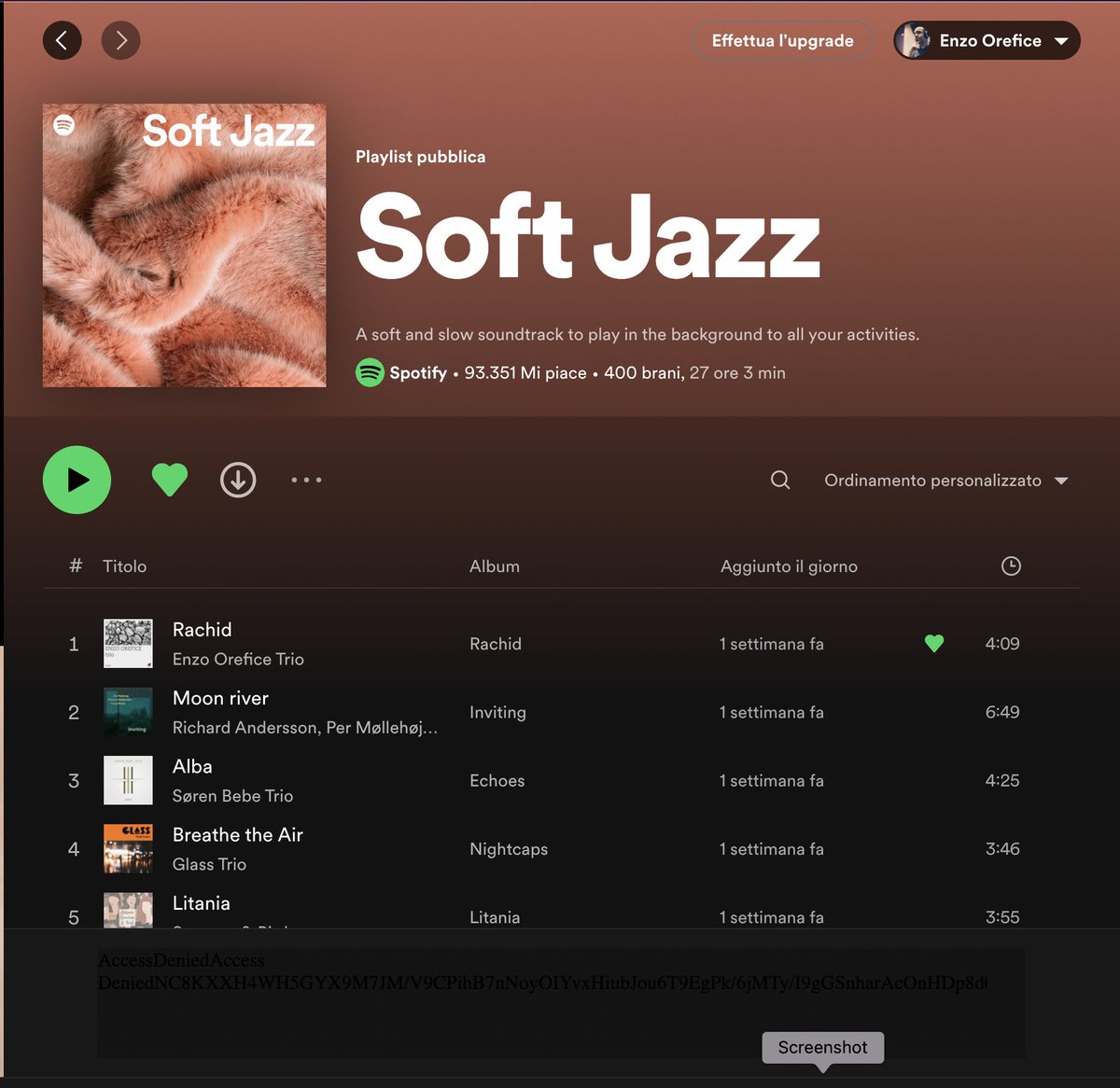 Many thanks @SpotifyItaly @Spotify for add my latest jazz trio release on the top of this awesome #jazz #playlist open.spotify.com/artist/10fF7C0…