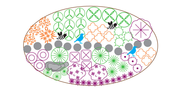 EM203savana's tweet photo. Here is a photo which shows how to best plan a pollinator garden: 
(image retrieved from https://t.co/ZIZ9zo8otq) https://t.co/x7YvPt1bvB