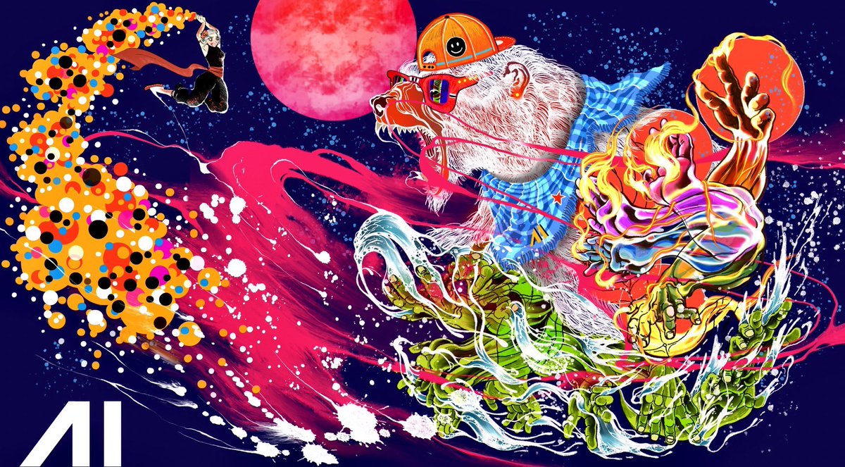 🔥Our Showdown Under the Red Sun! 

🌞我々の紅月下の対決!!!! 

🌷💗Ai x Bad Bear No.05 

🧁The Showdown has begun. The Red Moon is our witness. Either you &amp; I will perish! 

🧸x <a href="/AAmmarapala/">Asis A.</a> 

$ETH 0.15 (1/1) 
🔗Link in Comment! 
#NFT #NFTShill #AsisXiSreyah