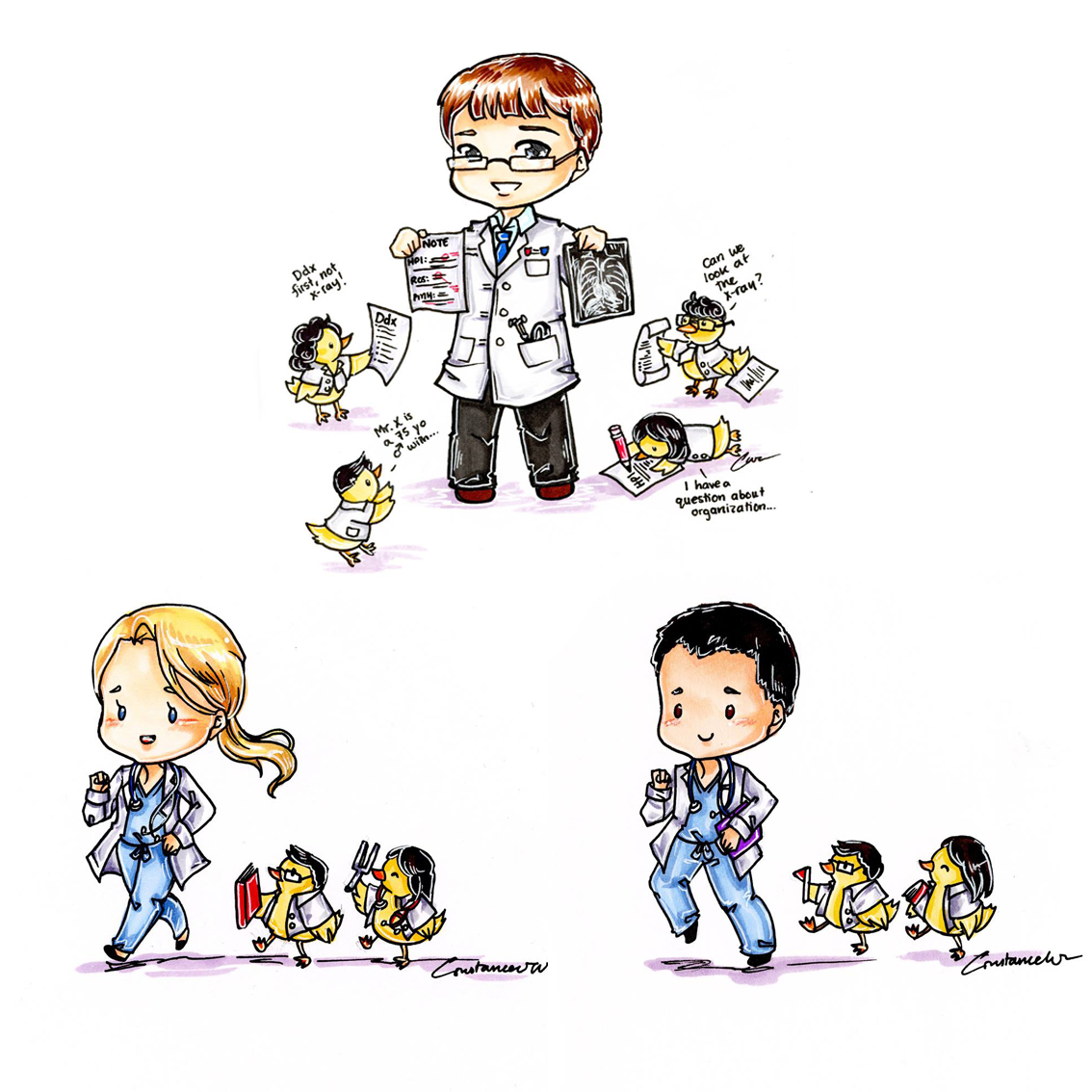 Fun resurfaced facebook 3/23/18 memory: Thank you comics for my MS2 Intro to Clinical Med course with <a href="/ReganHMarsh/">Regan Marsh, MD MPH</a> <a href="/LinShenMD/">Lin Shen, MD, MBI, FAMIA</a> <a href="/MatthewNehsMD/">Matthew A. Nehs</a> where we followed them around like baby ducklings (hope you're all doing well!)