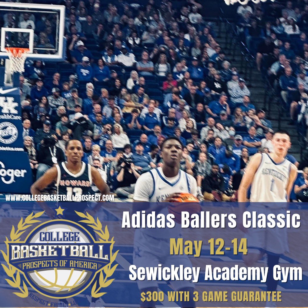ADIDAS BALLERS CLASSIC IS ONE OF OUR POPULAR EVENT YOU CAN REGISTER ON COLLEGEBASKETBALLPROSPECT.COM MULTIPLE TEAMS DISCOUNT AVAILABLE