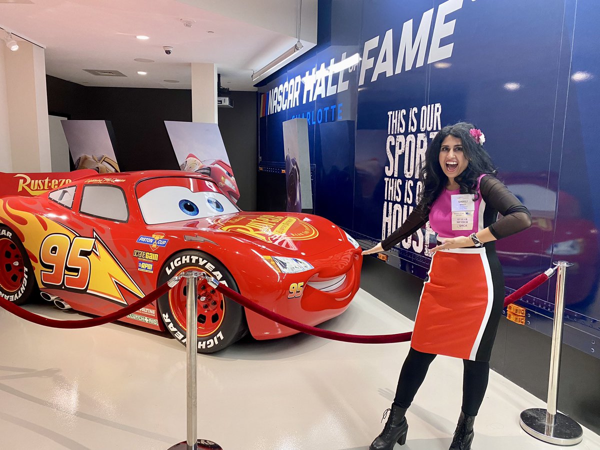 Celebrating 40 years of @QRCA with a night at the NASCAR museum! 

#QRCA2023 #mrx <a href="/NASCARHall/">NASCAR Hall of Fame</a> #lightningmcqueen