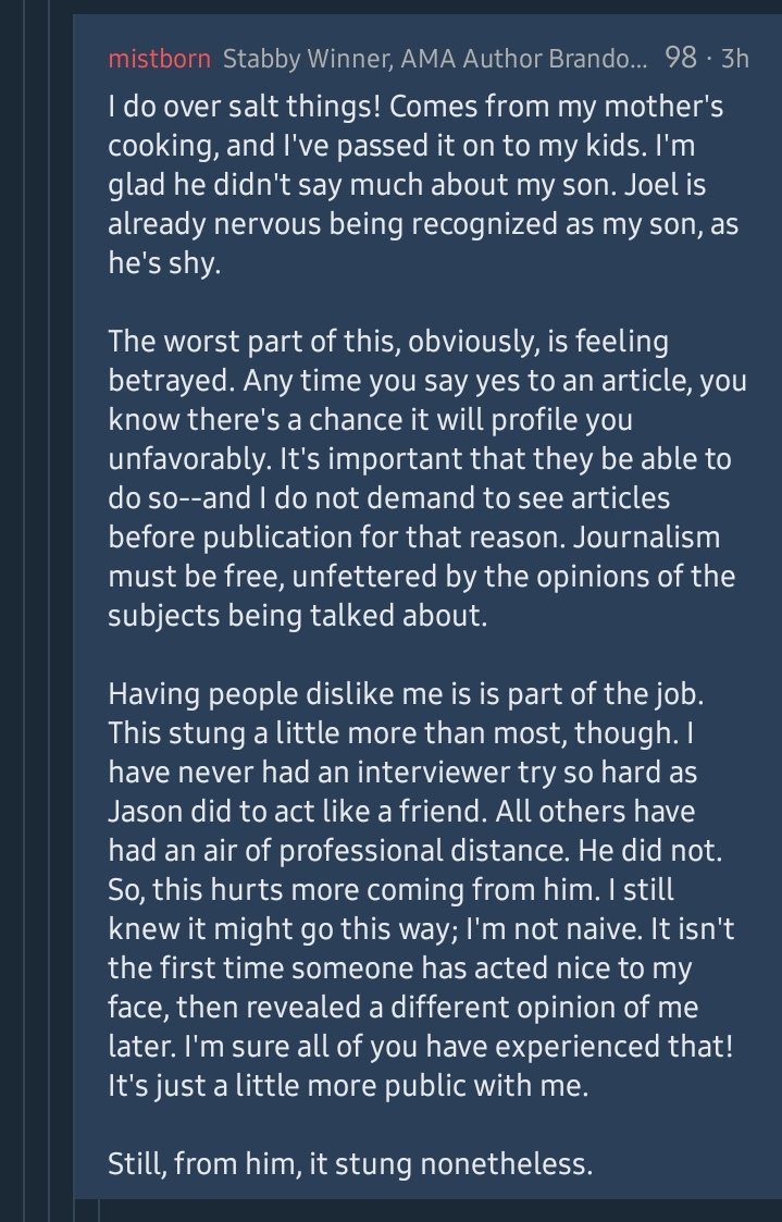 Kelsier on Twitter "WIRED sanderson on reddit https//t.co/xPbNRrpbhr