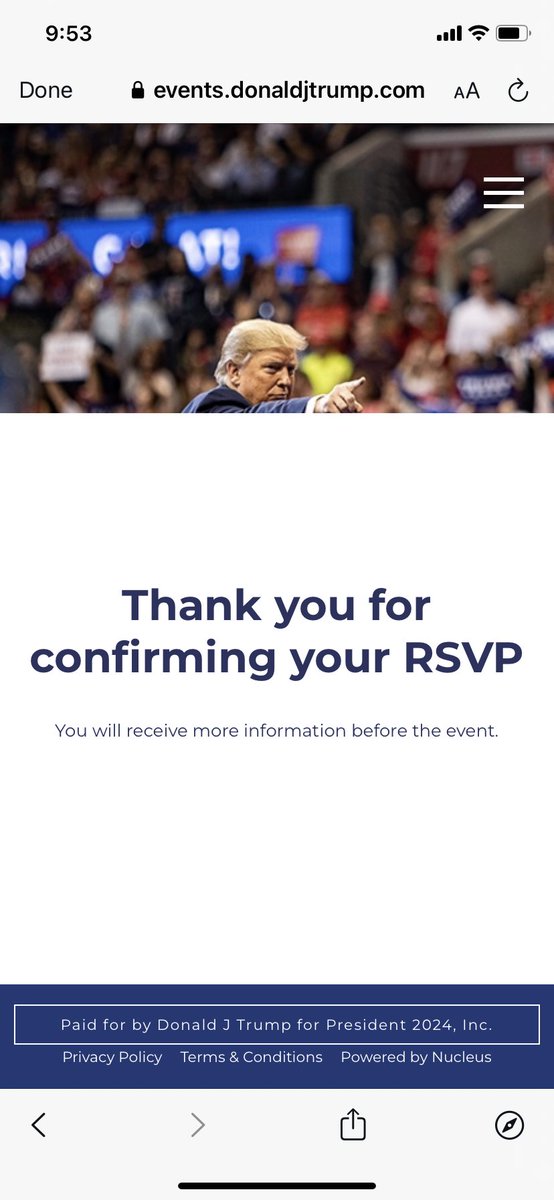 @MaryLTrump Done! Astor Pethorse and guest will be there!! 🤣🤣🤣