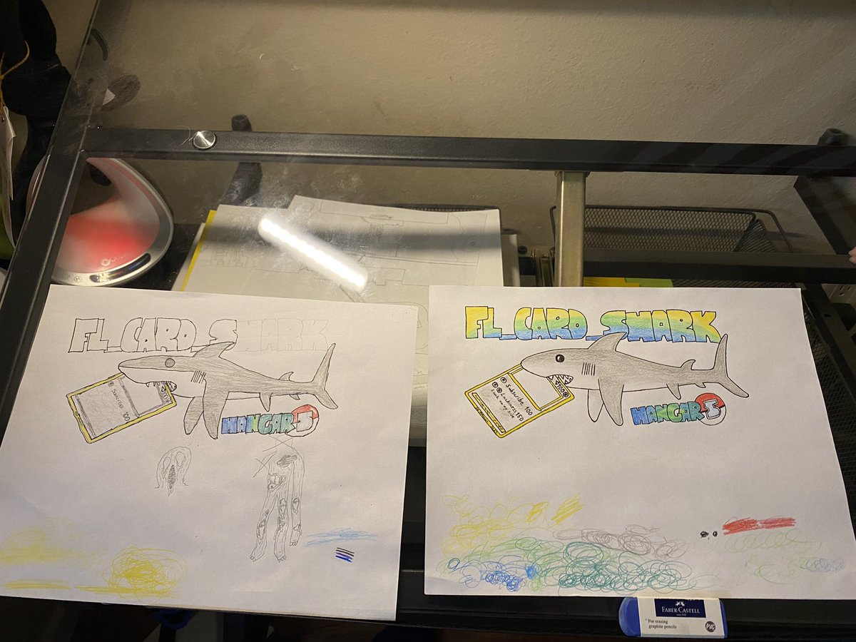 Hangar00005's tweet photo. New Fl_Card_Shark logo and original JET drawn concept. Digitized and PNG’d coming next. #hangar5 #Fl_card_shark #Pokemon https://t.co/lMwGAeIsxj