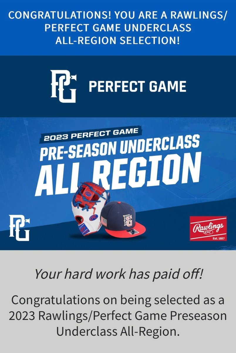 NickEdisis's tweet photo. Thank you @PerfectGameUSA and @RawlingsSports for the selection. @EliteSquad @ESB_Recruiting @ESBAcademy https://t.co/8ZThTEwgAO