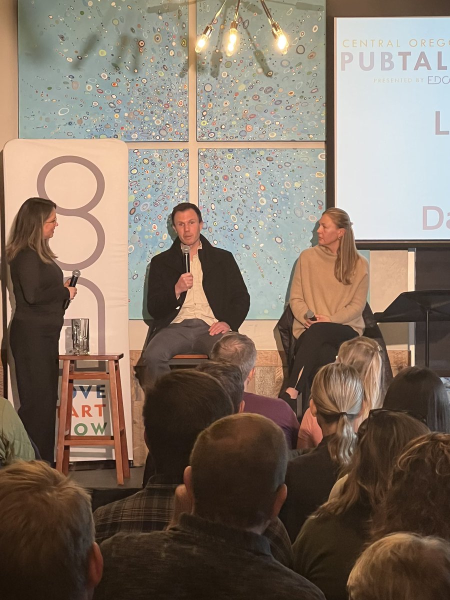 brandonpackman's tweet photo. @DaveFinocchio founder of @BleacherReport speaking to the crowd about lessons learned @edcoinfo #pubtalk #inbend https://t.co/PAJIsWDmFx