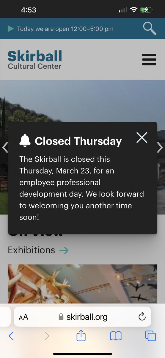 All of @Skirball_LA was closed today to let employees participate in a company-wide #professionaldevelopment. It was a day of learning and community building, and was a solid example of the Skirball putting their values into action. Not a bad place to work at all.