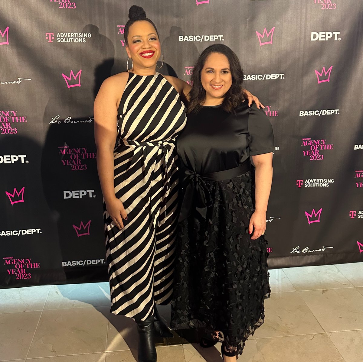 VMLYR's tweet photo. 🗣️ We couldn’t be prouder of Amber Chenevert (@AskDrC_PhD) for winning silver in the Strategic Planner of the Year category and Gloria Ralston (@gralston73) for winning silver in the Account Person of the Year category at #CampaignUSAOY! #WeAreVMLYR https://t.co/2zrLyRS6kW