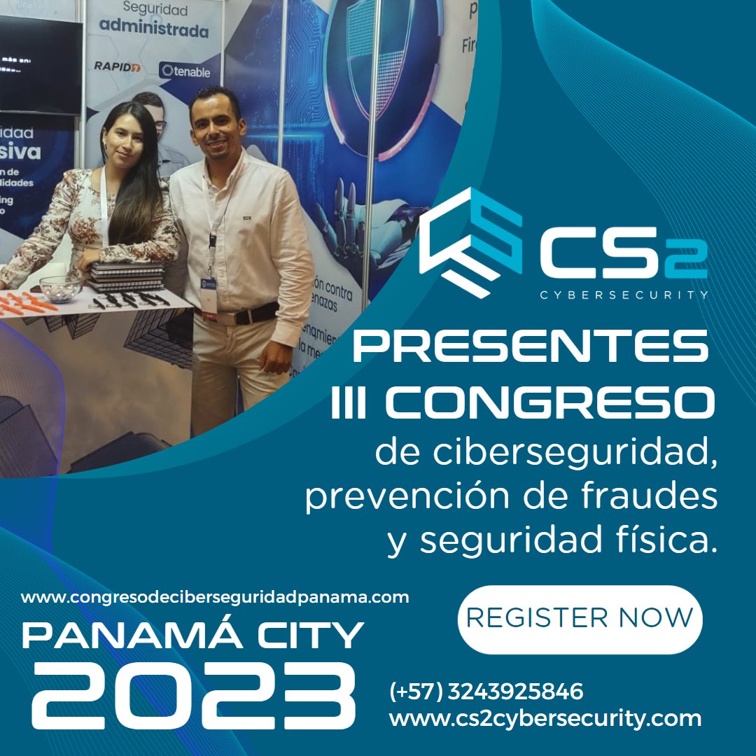 cs2_cybersec's tweet image. #panama #cyberseguridad #consultoría #fraudes #congreso