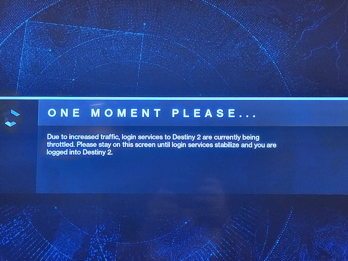 DerekMcCullum's tweet photo. @destinytrack @BungieHelp What's going on? Been stuck on this screen for like 20 minutes... https://t.co/5TvoktH3W8