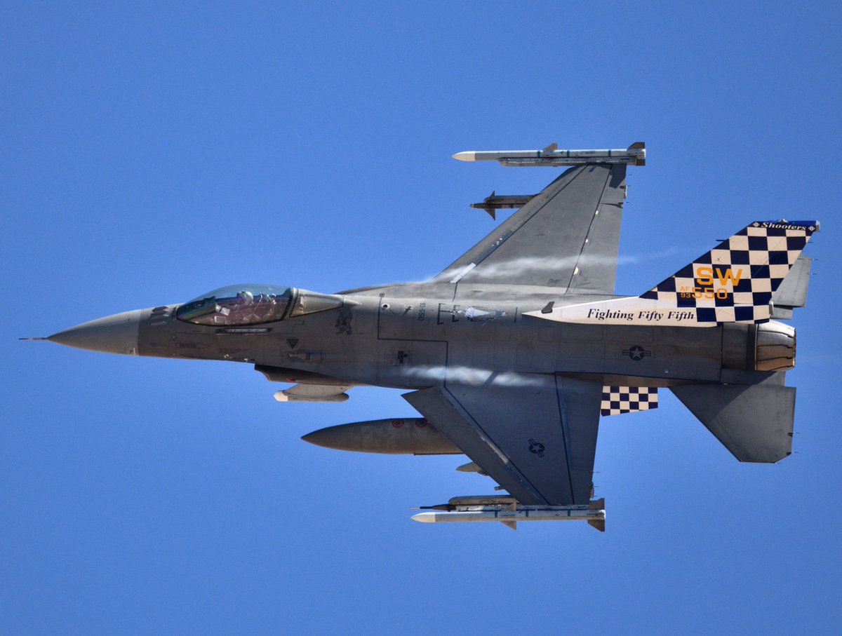 MilAirPhoto's tweet photo. Checkerboard tail F-16C colorbird with 55th Fighter Squadron from Shaw AFB at @NellisAFB for Red Flag #milair #Planespotting #nikonphotography #AvGeek #55thfs #colorbird #redflag https://t.co/XUNb7YIuM1