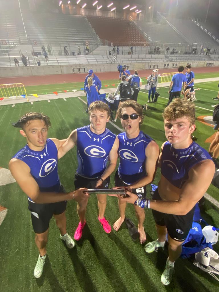 GtownTrack's tweet photo. Gold medal.  Outpaced the field from the gun.  Impressive showing tonight! https://t.co/9CzuLpTO9L