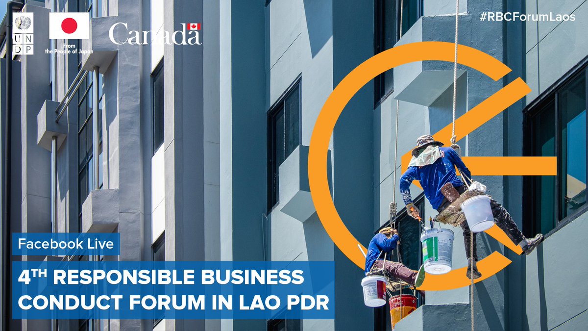 🚨#HappeningNow in #Laos🚨 

Govt, #biz, CSOs, academia &amp; the UN came together as part of the 4th #RespBiz Conduct Forum to gain insights into trends, benefits &amp; barriers for implementing #UNGPs. 

🎥Join us in watching Facebook Live @ LaoX ▶️  bit.ly/RBCForumLaos-L…