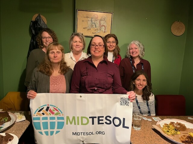 MIDTESOL's tweet photo. #MIDTESOL Social at #TESOL2023 enjoying Ethiopian food at Queen of Sheba https://t.co/G0KWEfifor