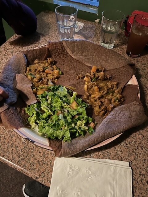 MIDTESOL's tweet photo. #MIDTESOL Social at #TESOL2023 enjoying Ethiopian food at Queen of Sheba https://t.co/G0KWEfifor