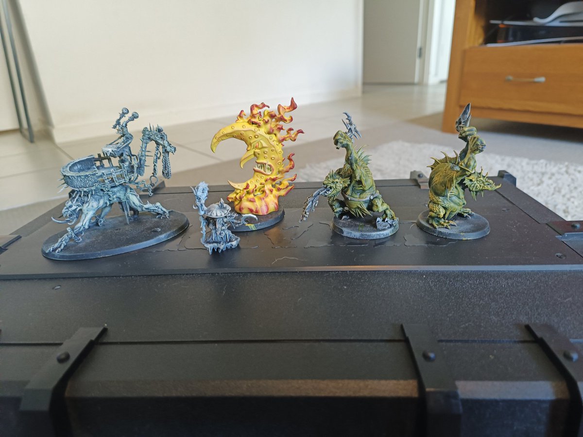 LyfIntheFastlan's tweet photo. Slow progress. Got 7 days to finish off these bad boys and my Gobbapalooza for #contestoffools next weekend.

Let's do this!!! 
#Troggmeta
@PolymathTT https://t.co/2cL5EODWuh