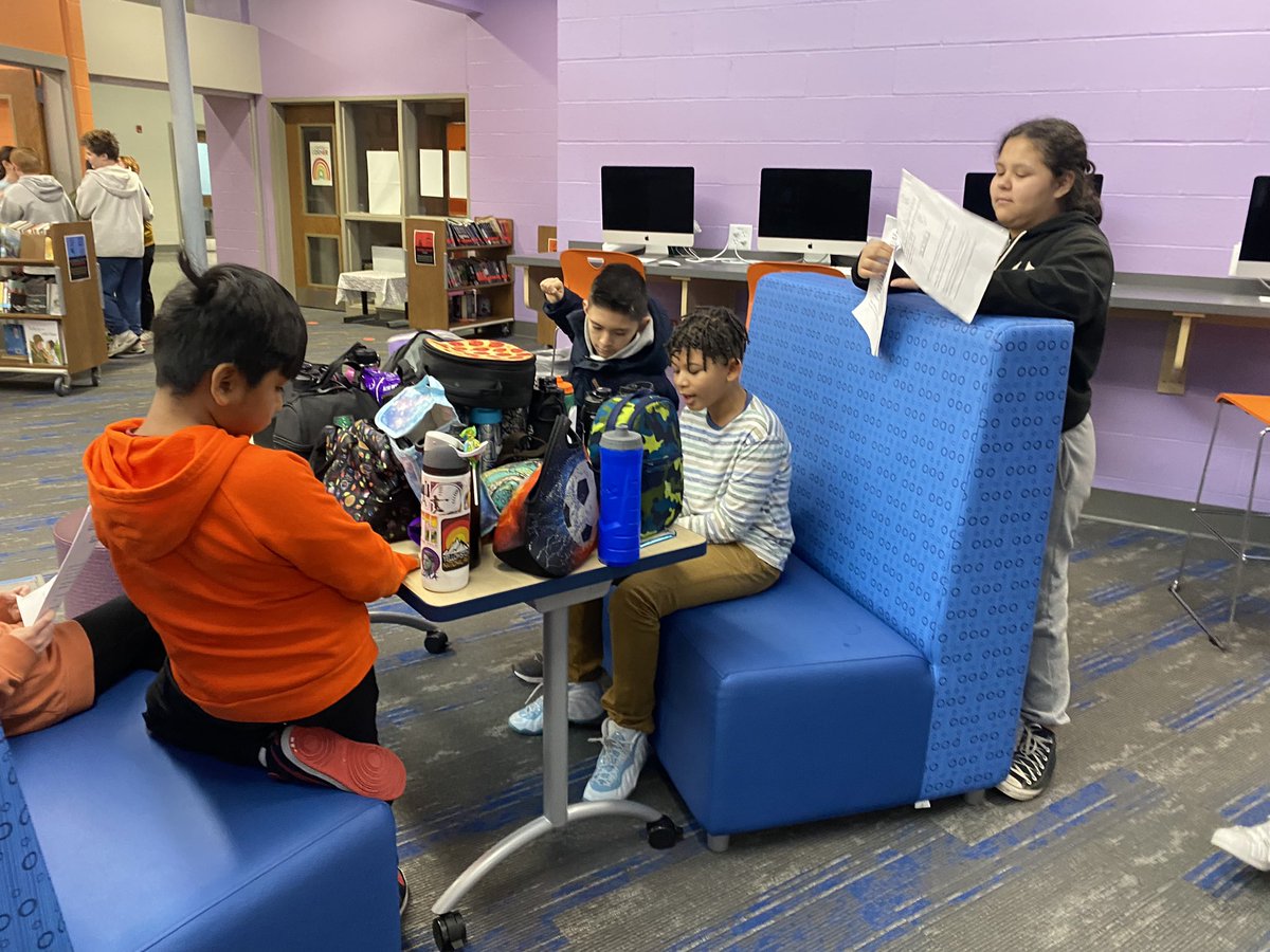 Using the library as a rehearsal space for exhibitions and Defenses of Learning? Yes, please! Our <a href="/mcmspartans/">@MCMSpartans</a> students are preparing for their starring roles as learners! <a href="/shelbycountysch/">Shelby Co Schools Ky</a> #IL3
