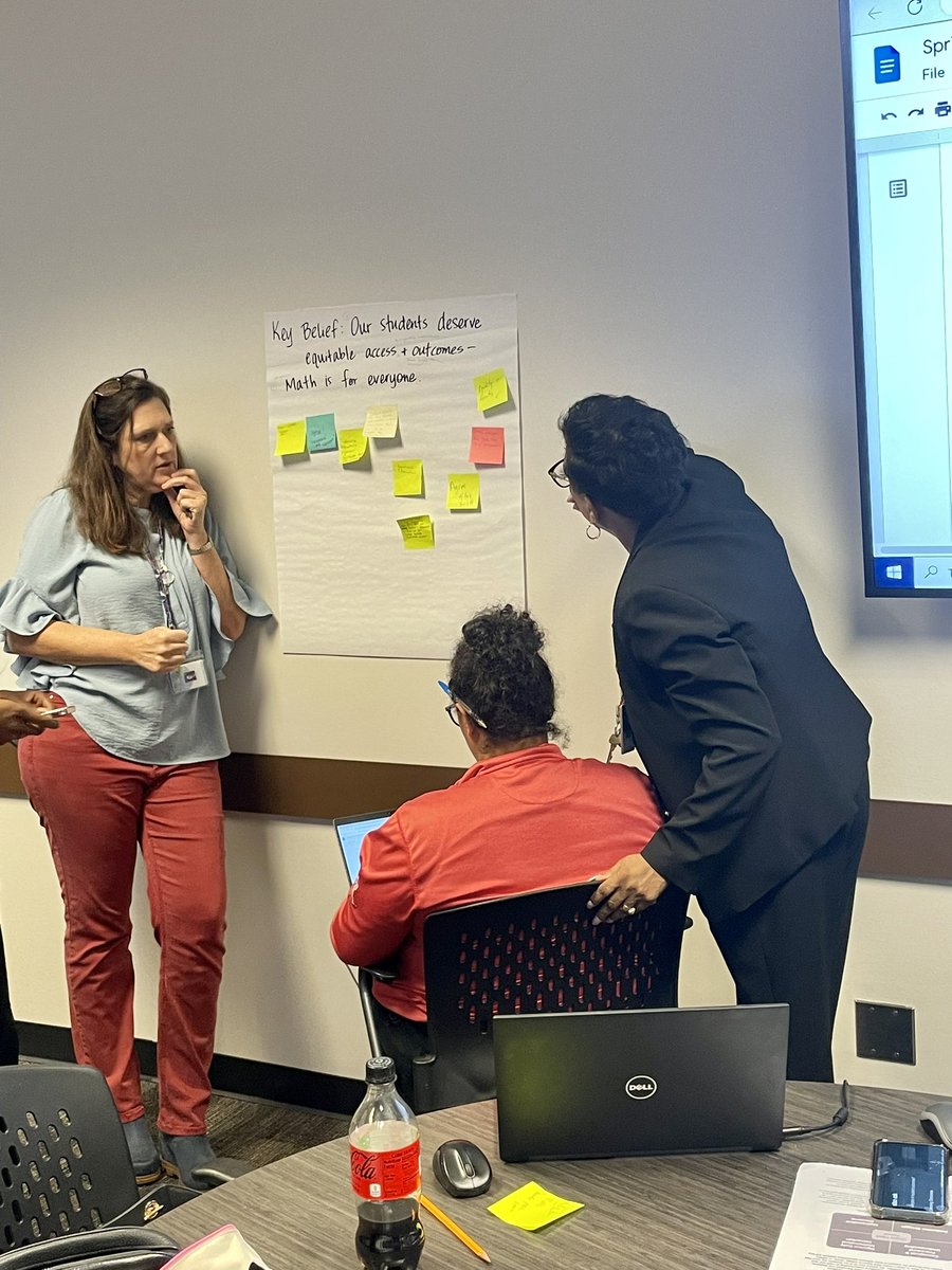 SISD_Supe's tweet photo. We have amazing educators here in Spring ISD. I enjoyed spending my morning with our incredible mathematics educators who were working hard on our K-12 Mathematics Framework. #ForwardTogether #WeBelieveinSpring https://t.co/GK3Y5kd72t