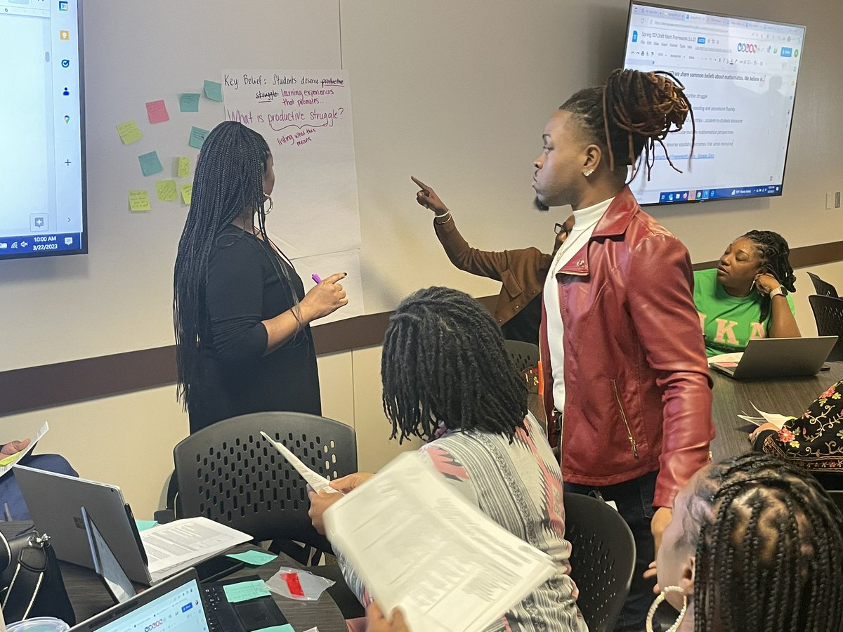 SISD_Supe's tweet photo. We have amazing educators here in Spring ISD. I enjoyed spending my morning with our incredible mathematics educators who were working hard on our K-12 Mathematics Framework. #ForwardTogether #WeBelieveinSpring https://t.co/GK3Y5kd72t