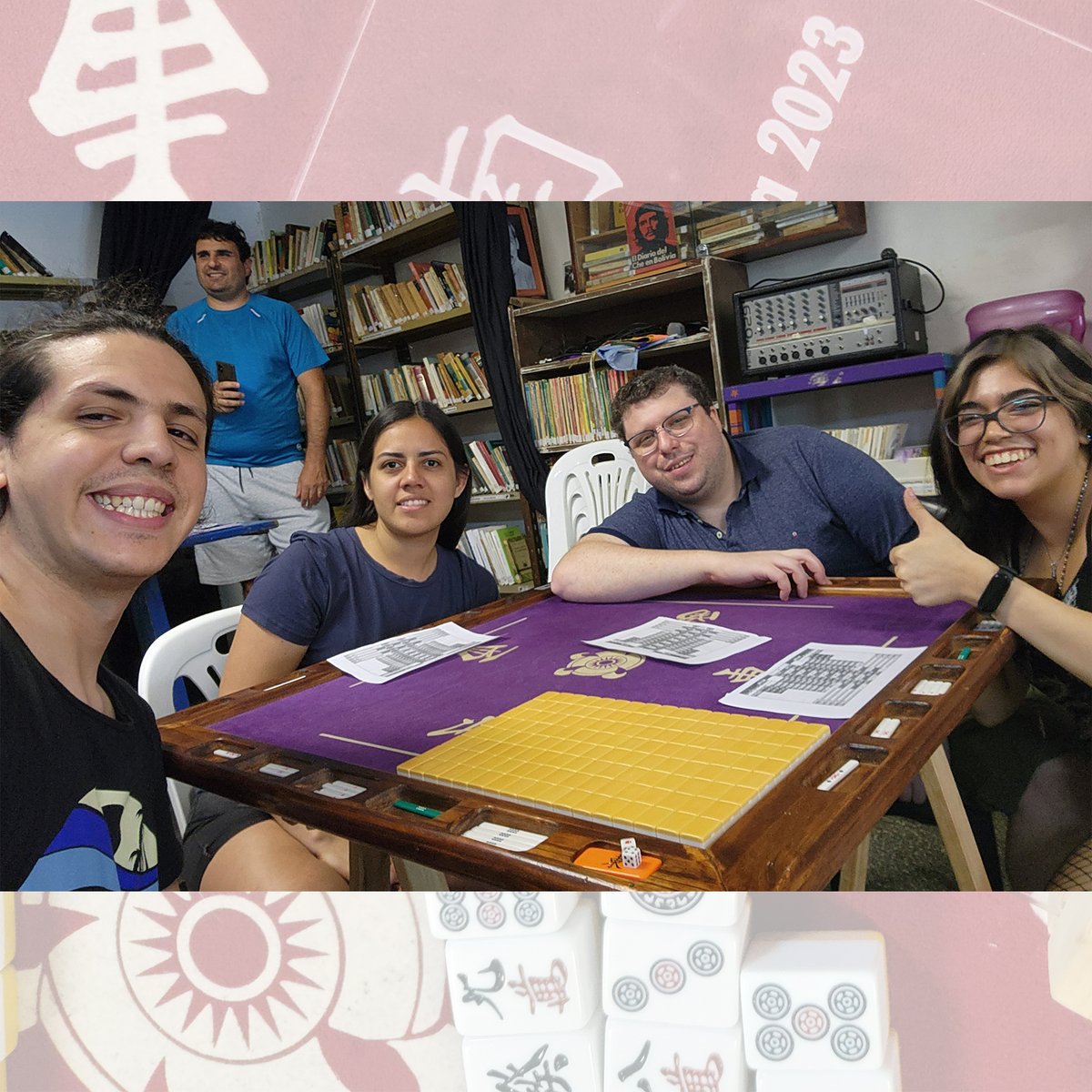 CAMRiichi's tweet photo. It's #Mah Selfie Time! 🤳
Second wave of pics from our latest #irl tournament! 🀄
(before playing the first #hanchan, hence the happy faces(? 😅) https://t.co/bj05u3RTdD