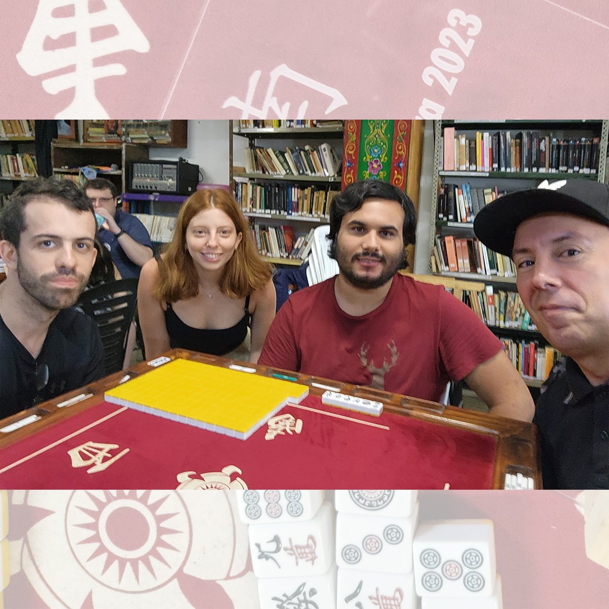 CAMRiichi's tweet photo. It's #Mah Selfie Time! 🤳
Second wave of pics from our latest #irl tournament! 🀄
(before playing the first #hanchan, hence the happy faces(? 😅) https://t.co/bj05u3RTdD